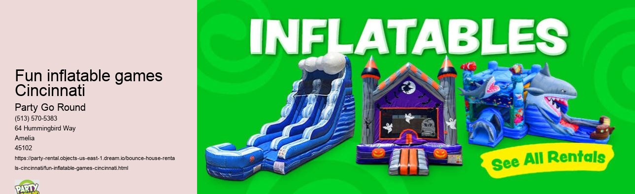 Fun inflatable games Cincinnati